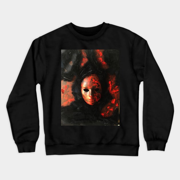 The Mask of the Dark Soul Crewneck Sweatshirt by heyokamuse